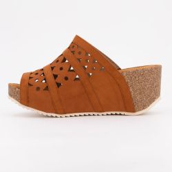 Mule compensee camel lavande t36/41 Femme CHATTAWAK