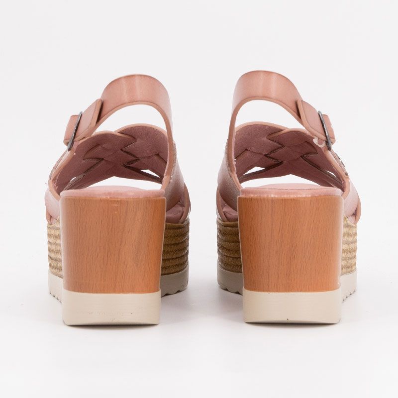 Sandale compensee pink justine t36/41 Femme CHATTAWAK