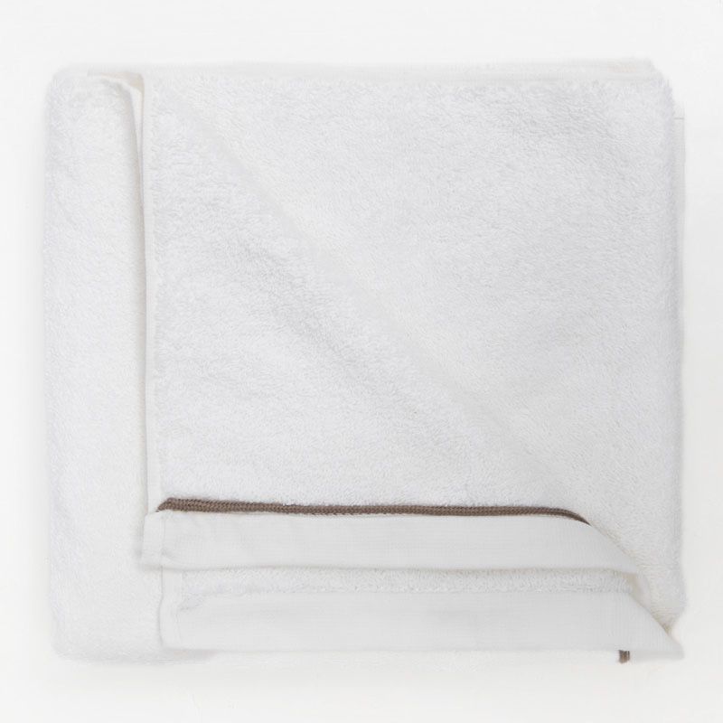 Serviette invite eponge taupe 50x100 serv50montectaup Mixte SUD ETOFFE