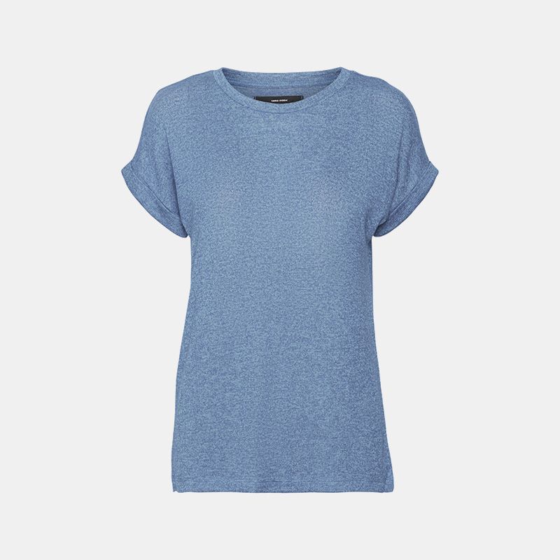Tee shirt col rond maille fine brianna Femme VERO MODA
