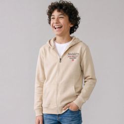 Sweat zippe capuche beige 7511 Enfant REDSKINS
