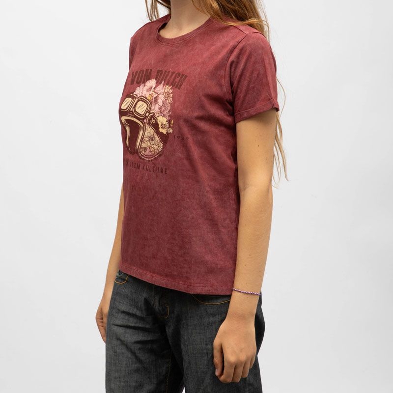 Tee shirt col rond mc vd/2/tr/hel/ob Femme VON DUTCH