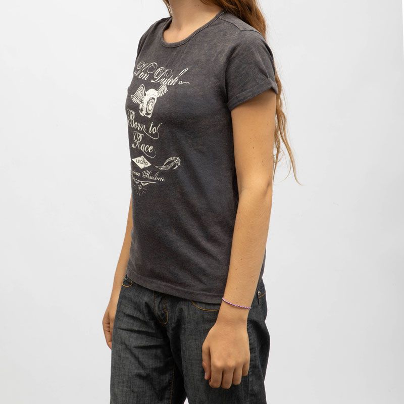 Tee shirt col rond mc vd/2/tr/rid/an Femme VON DUTCH