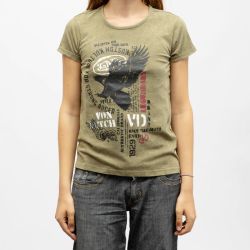 Tee shirt col rond mc vd/2/tr/sten/an Femme VON DUTCH