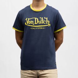 Tee shirt mc strecth col v vd/p/1/tr/blast/wb Homme VON DUTCH