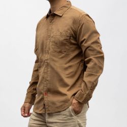 Chemise ml 6053 otter brown 23-10151-00-1200 Homme TIMEZONE