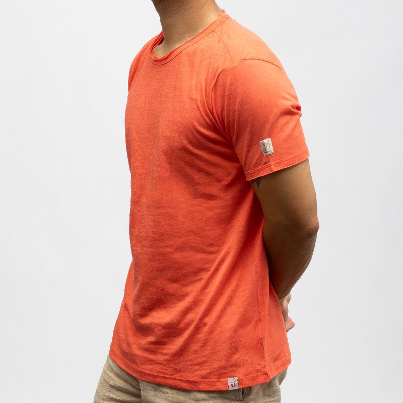 Tee shirt 5180 light tomato red 22-10272-40-6233 Homme TIMEZONE
