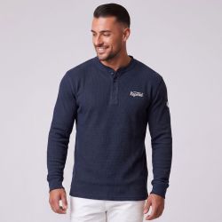 POLO HOMME MANCHE LONGUE COL MAO FREDRICK KAPORAL