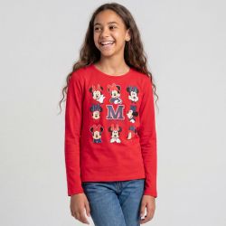 Tee shirt ml minnie rouge hy10122 Enfant DISNEY