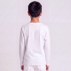 Tee shirt ml superman blanc hy10340 Enfant SUPERMAN