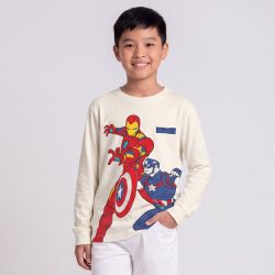 Tee shirt ml avengersblanchy10064 Enfant MARVEL