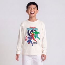 Tee shirt mlavengers blanc hy10076 Enfant MARVEL