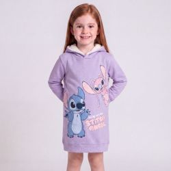 Robe a capucheclair lilo et stitch violet hy10178 Enfant DISNEY