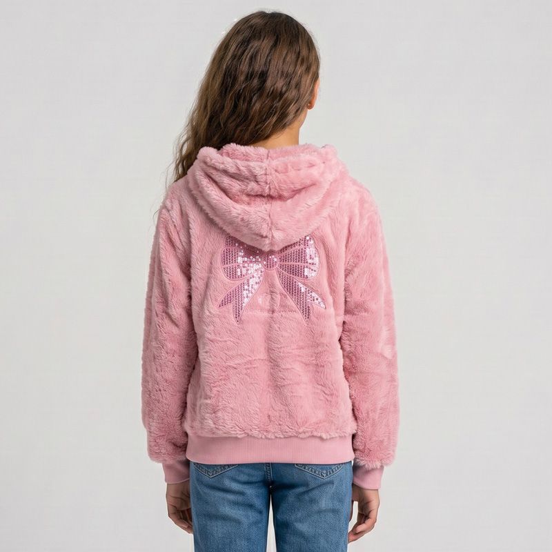 Veste polaire blanc/rose/marron cl279 4-14ans Enfant CXL BY CHRISTIAN LACROIX