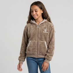Veste polaire blanc/rose/marron cl277 4-14 ans Enfant CXL BY CHRISTIAN LACROIX