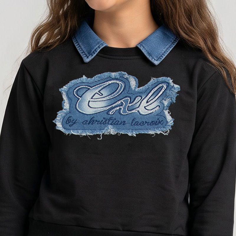Ensemble denim noir/beige cl263 4-14 ans Enfant CXL BY CHRISTIAN LACROIX