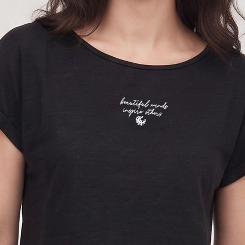 Tee shirt marron cassidy 11123429c Femme LES TROPEZIENNES PAR M.BELARBI