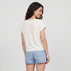Tee shirt marron cassidy 11123429c Femme LES TROPEZIENNES PAR M.BELARBI