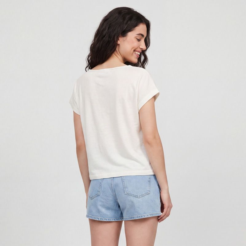 Tee shirt marron cassidy 11123429c Femme LES TROPEZIENNES PAR M.BELARBI