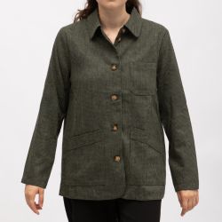 Veste kaki faulina v102521i0a Femme LA PETITE ETOILE