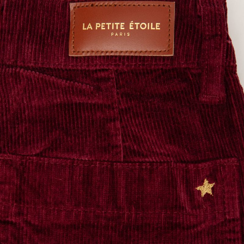 Pantalon bordeaux atlanta p402521e2i Femme LA PETITE ETOILE