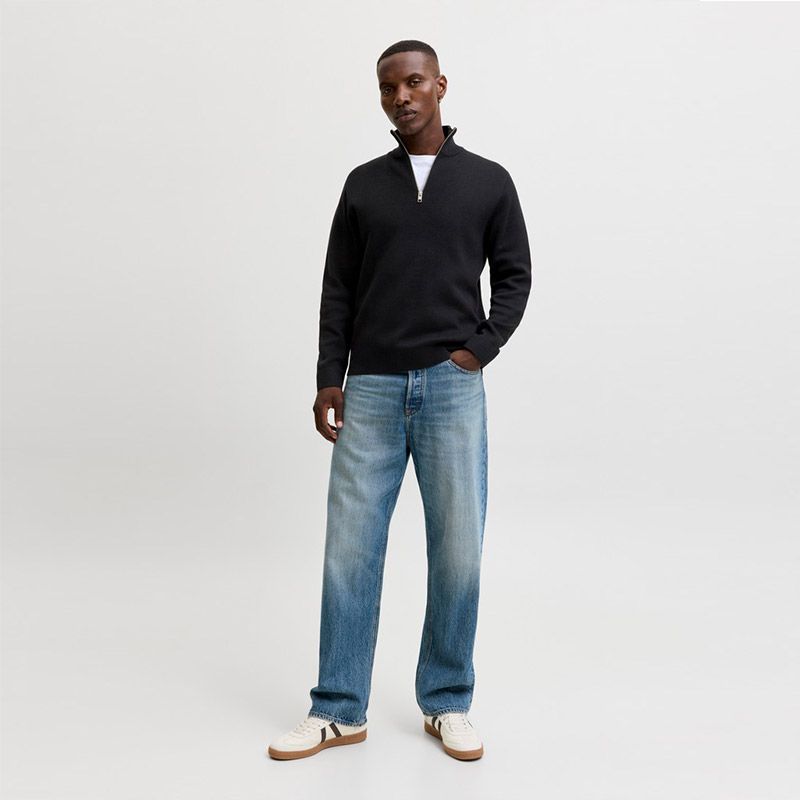 Pull jwhmilano stitch stone gray 12284509 4573 Homme JACK & JONES