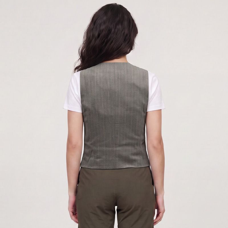 Gilet de costume imprimé rayures Femme LA PETITE ETOILE