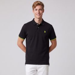 Polo coton violet 61051000 Homme US POLO