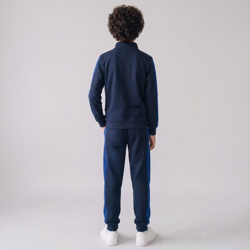 Ensemble jogging zippe marine sj00326b Enfant ELLESSE