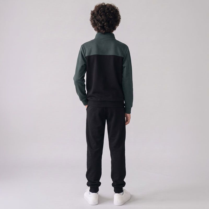 Ensemble jogging zippe noir/vert sj00350b Enfant ELLESSE