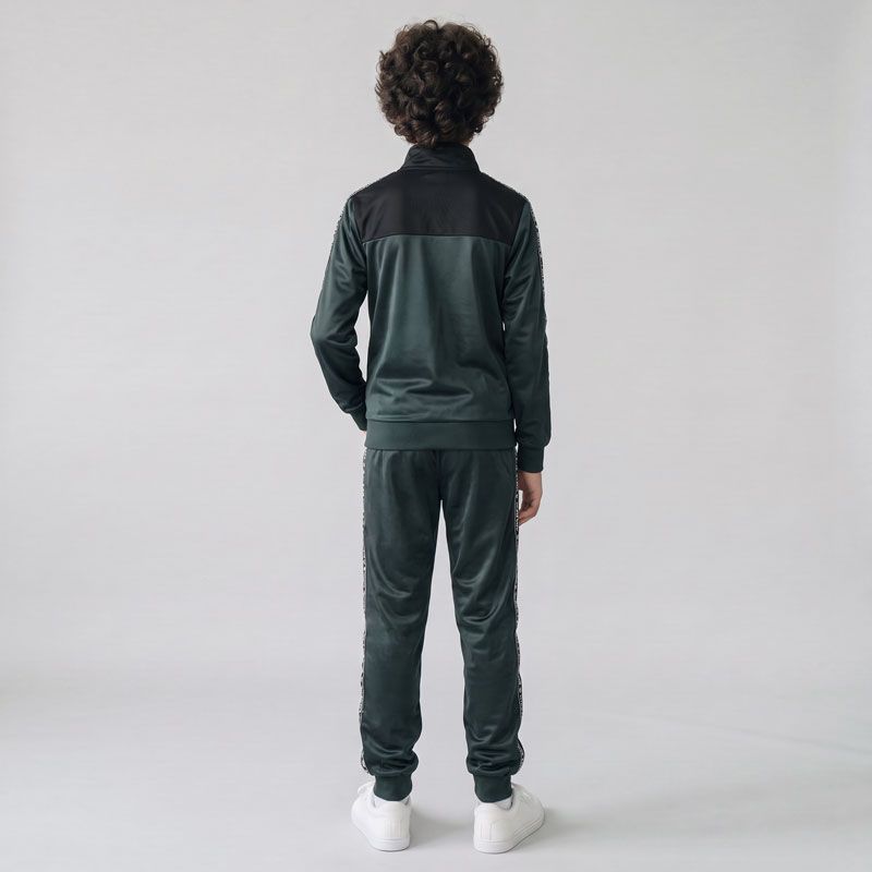 Ensemble jogging zippe vert fonce sj00357b Enfant ELLESSE