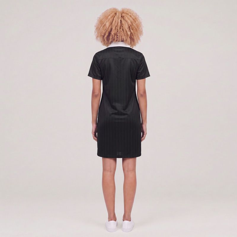 Robe tee shirt noir col v ss dress jd2599 Femme ADIDAS