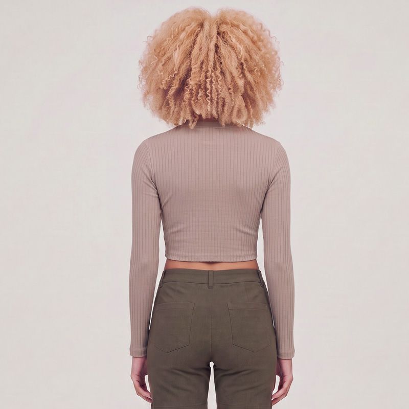 Tee shirt crop top ml trabrn ess wr ls jd5120 Femme ADIDAS
