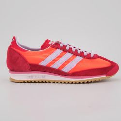 Baskets fluos cuir à bandes avec lacets Femme ADIDAS