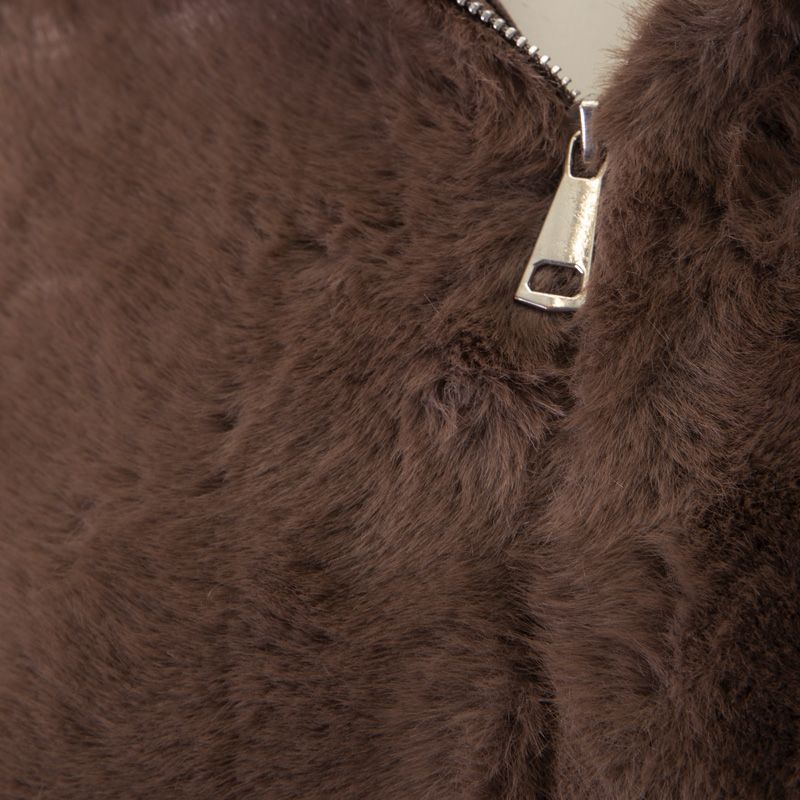 Veste zippee a capuche fourrure wz-03 Femme HERITAGE COUTURE