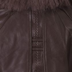 Blouson simili cuir a fourrure wz-02 Femme HERITAGE COUTURE