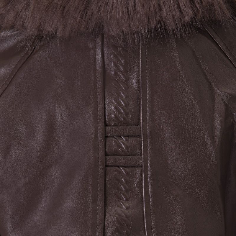 Blouson simili cuir a fourrure wz-02 Femme HERITAGE COUTURE