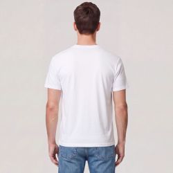 Tee shirt col rond uni avec logo Homme REDSKINS