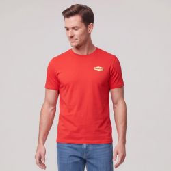 Tee shirt col rond uni avec logo Homme REDSKINS