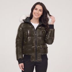 Blouson noir brillant armelle paragoose Femme PARAGOOSE