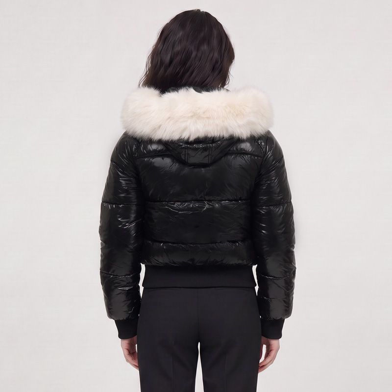 Blouson noir brillant armelle paragoose Femme PARAGOOSE