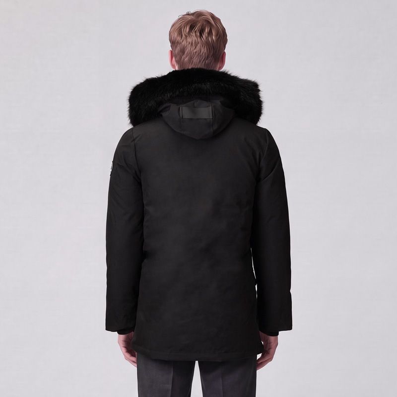 Parka noir fourrure noire gaston paragoose Homme PARAGOOSE