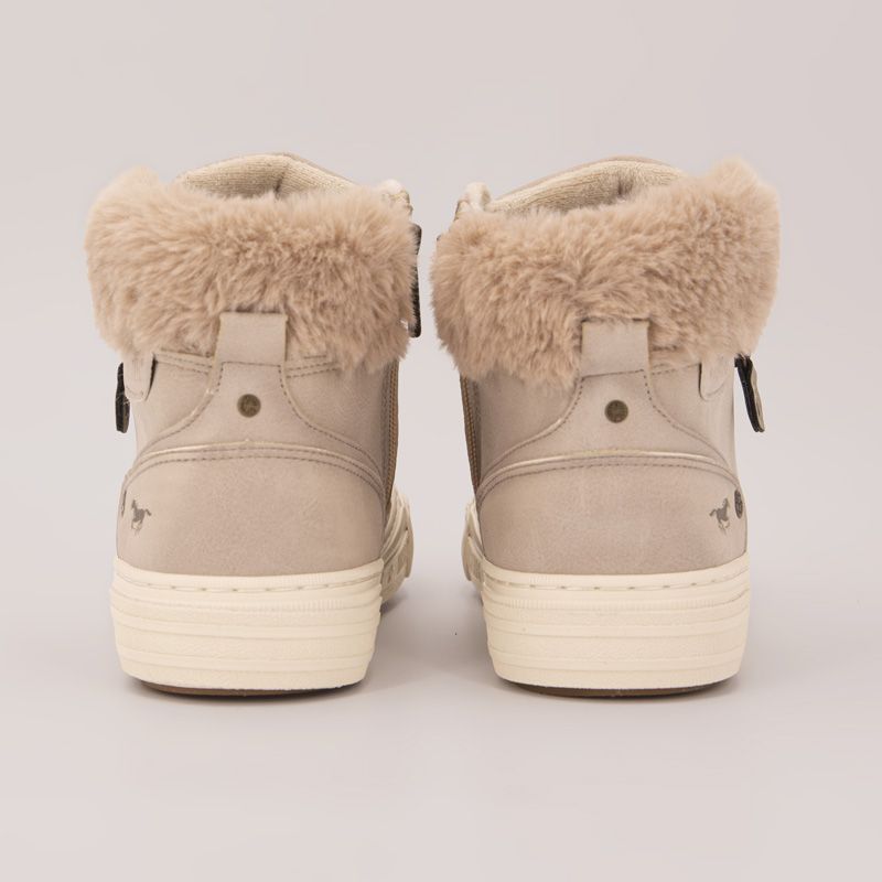 Basket montante cognac fourrure 15m011200300 t36/41 Femme MUSTANG
