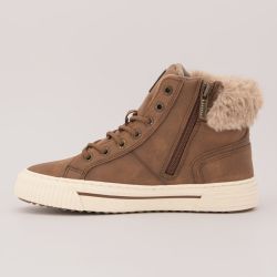 Basket montante cognac fourrure 15m011200300 t36/41 Femme MUSTANG