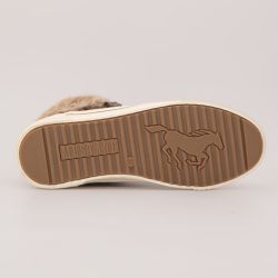 Basket montante cognac fourrure 15m011200300 t36/41 Femme MUSTANG
