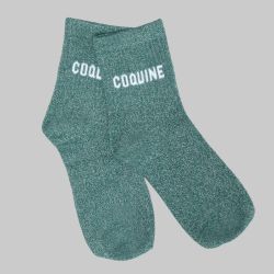 Chaussette sapin coquine a paillette em-ch-xgs2620 Femme EMERAUDE