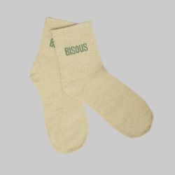 Chaussette beige bisou a paillette em-ch-xgs2601 Femme EMERAUDE