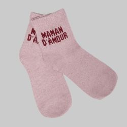 Chaussette nude maman d amour a paillette em-ch-xgs2630 Femme EMERAUDE
