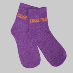 Chaussette violet casse pied a paillette em-ch-xgs2635 Femme EMERAUDE
