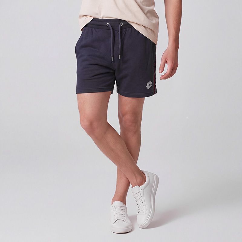 Bermuda coton effet jogging avec bandes Homme LOTTO